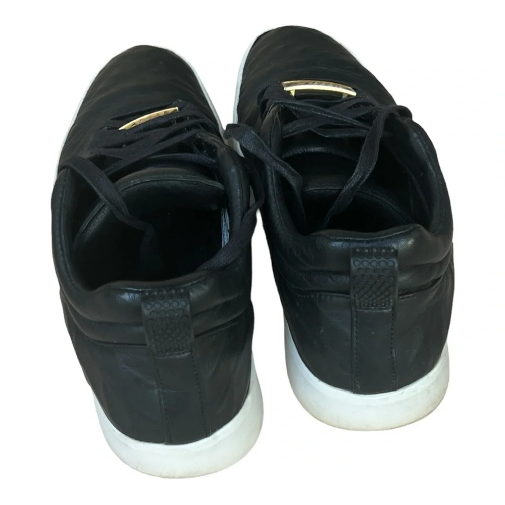 NIKE TIEMPO PREMIER 17 Black White Gold SWOOSH & EMBLEM Sneakers Men’s Size 9.5 - Picture 12 of 12